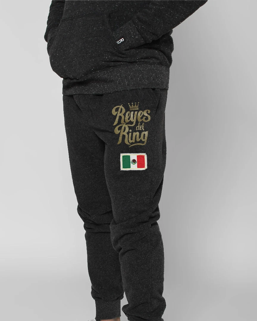 Julio Cesar Chavez / Rey Mysterio Reyes Del Ring Black Sweatpants SPORT AND ICON 3 Julio Cesar Chavez / Rey Mysterio Reyes Del Ring Black Sweatpants SPORT AND ICON