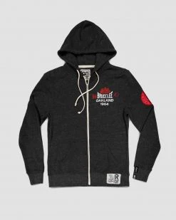 SPORT AND ICON Bruce Lee Oakland 1964 Black FZ Hoody 20 SPORT AND ICON Bruce Lee Oakland 1964 Black FZ Hoody