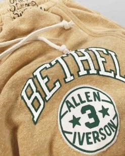 Allen Iverson AI Bubba Chuck Gold Sweatpants SPORT AND ICON 26 Allen Iverson AI Bubba Chuck Gold Sweatpants SPORT AND ICON