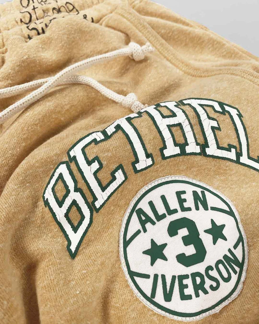 Allen Iverson AI Bubba Chuck Gold Sweatpants SPORT AND ICON 14 Allen Iverson AI Bubba Chuck Gold Sweatpants SPORT AND ICON