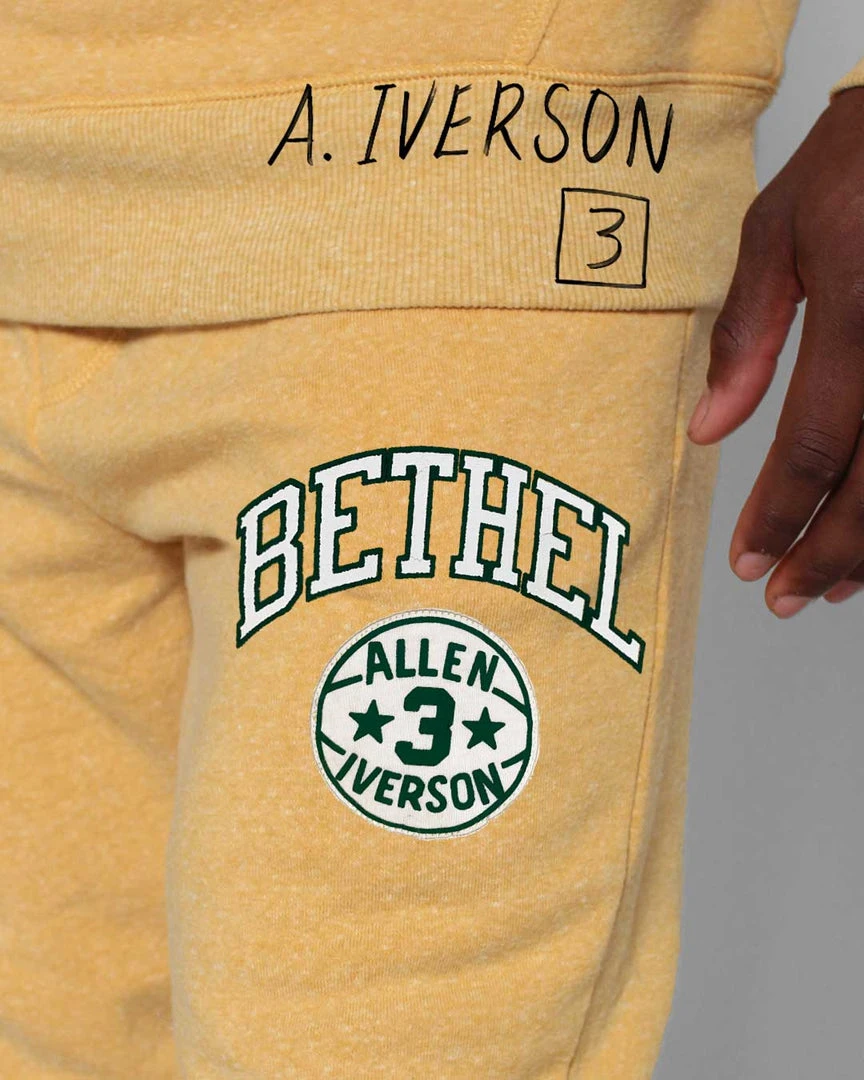 Allen Iverson AI Bubba Chuck Gold Sweatpants SPORT AND ICON 4 Allen Iverson AI Bubba Chuck Gold Sweatpants SPORT AND ICON