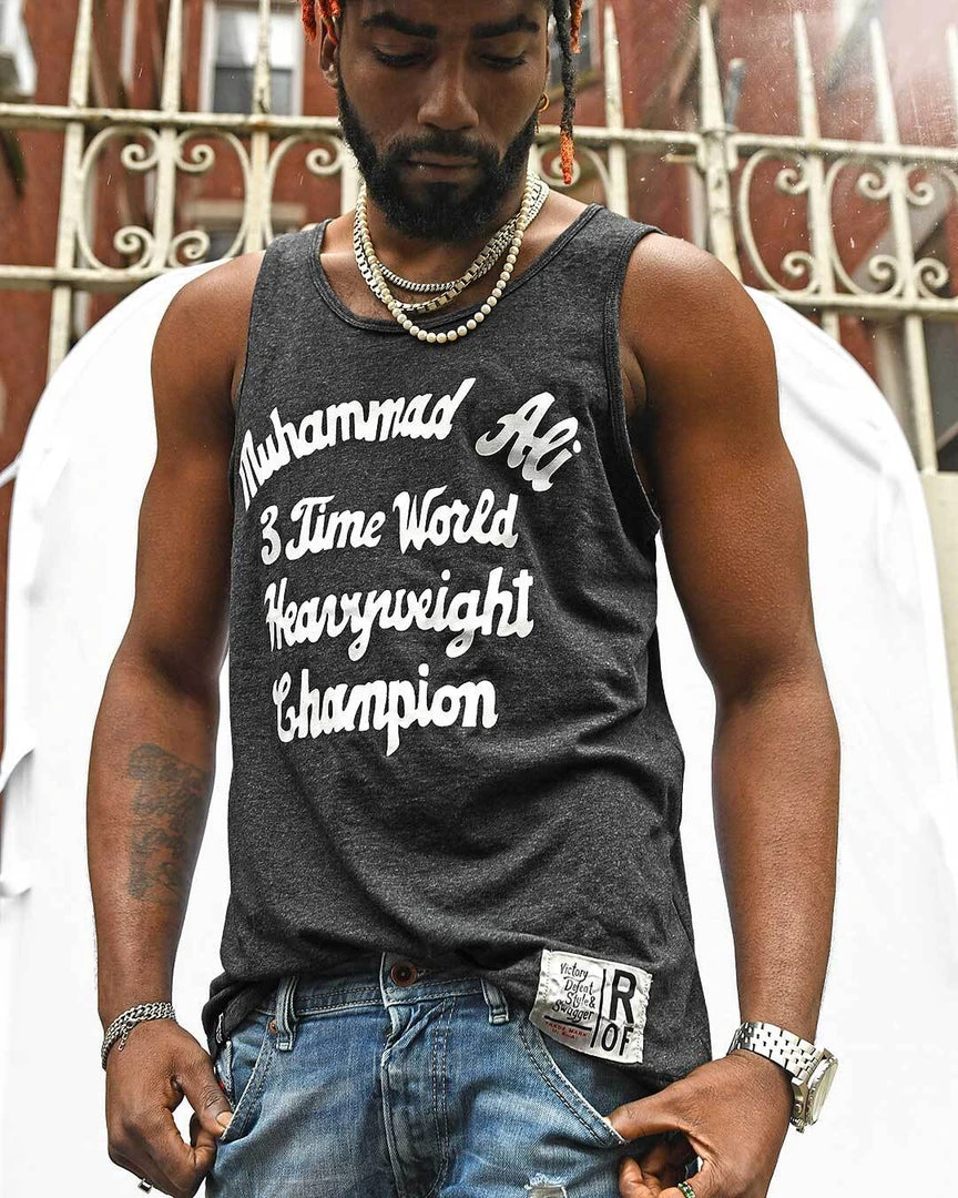 Muhammad Ali Ali 3 Time Champ Black Tank 4 Muhammad Ali Ali 3 Time Champ Black Tank