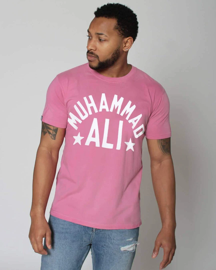 Muhammad Ali SPORT AND ICON Ali Classic Pink Tee 3 Muhammad Ali SPORT AND ICON Ali Classic Pink Tee