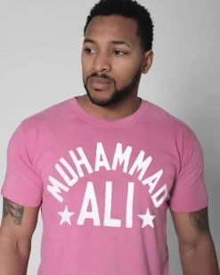 Muhammad Ali SPORT AND ICON Ali Classic Pink Tee 11 Muhammad Ali SPORT AND ICON Ali Classic Pink Tee
