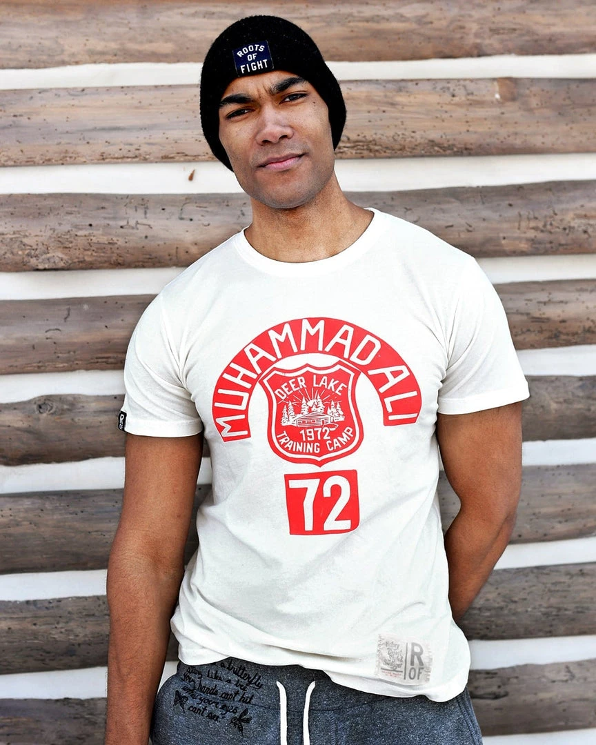 Muhammad Ali Ali Deer Lake Training Camp White Tee SPORT AND ICON 3 Muhammad Ali Ali Deer Lake Training Camp White Tee SPORT AND ICON