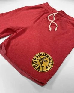 Muhammad Ali SPORT AND ICON Ali G.O.A.T Super Soft Triblend Red Shorts