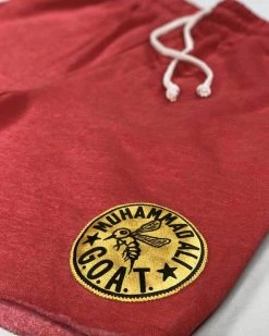 Muhammad Ali SPORT AND ICON Ali G.O.A.T Super Soft Triblend Red Shorts