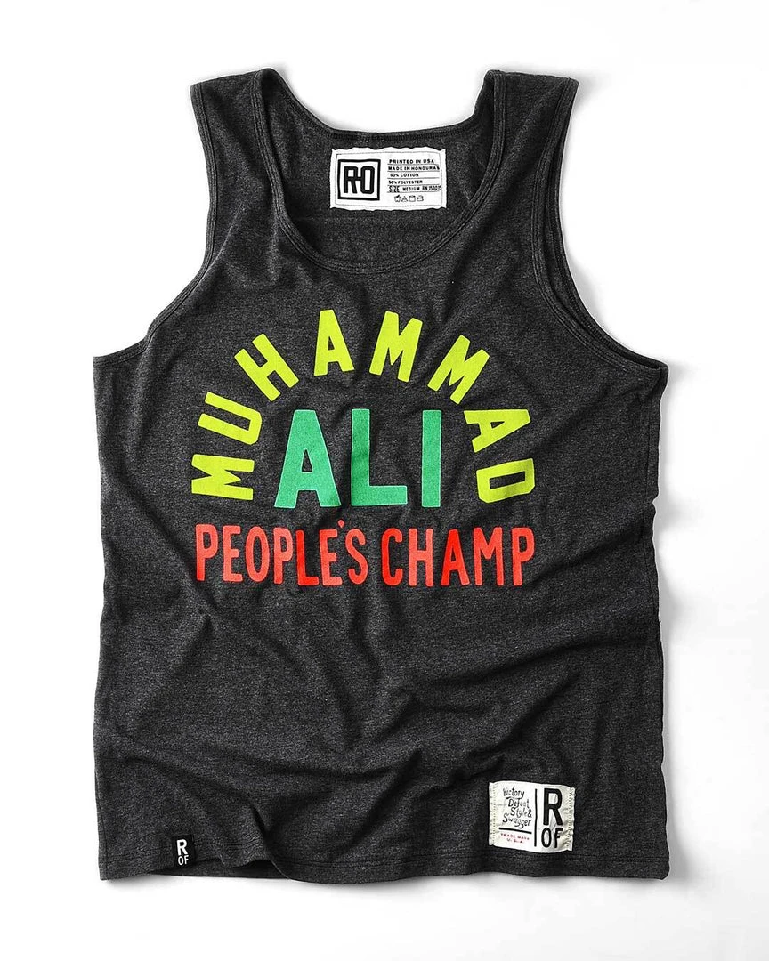 Muhammad Ali SPORT AND ICON Ali People's Champ Black Tank 8 Muhammad Ali SPORT AND ICON Ali People's Champ Black Tank
