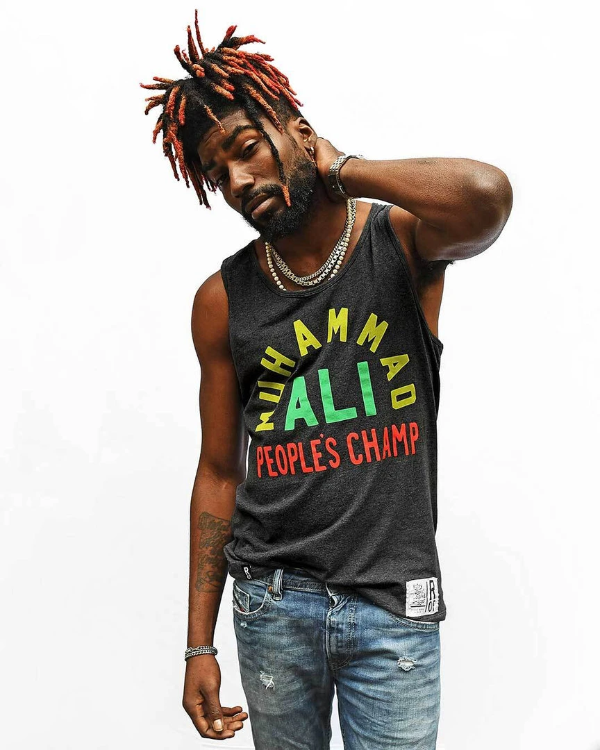 Muhammad Ali SPORT AND ICON Ali People's Champ Black Tank 4 Muhammad Ali SPORT AND ICON Ali People's Champ Black Tank