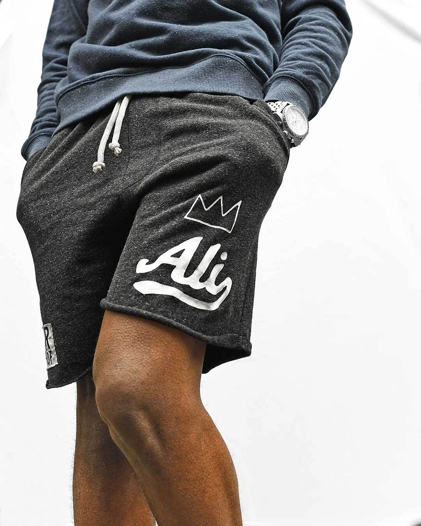 Muhammad Ali Ali Script Black Shorts 3 Muhammad Ali Ali Script Black Shorts