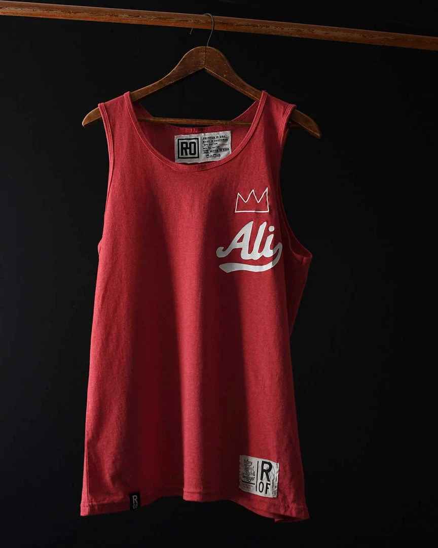Muhammad Ali NEW ARRIVALS Ali Script Red Tank 4 Muhammad Ali NEW ARRIVALS Ali Script Red Tank