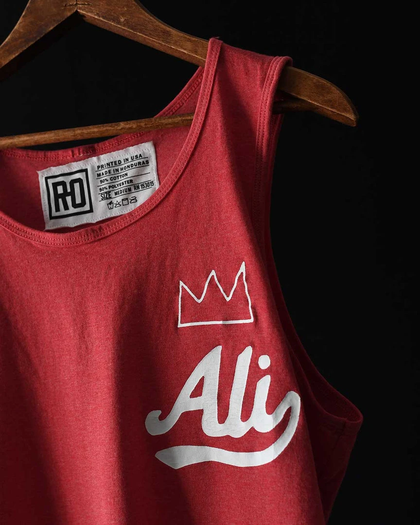 Muhammad Ali NEW ARRIVALS Ali Script Red Tank 7 Muhammad Ali NEW ARRIVALS Ali Script Red Tank