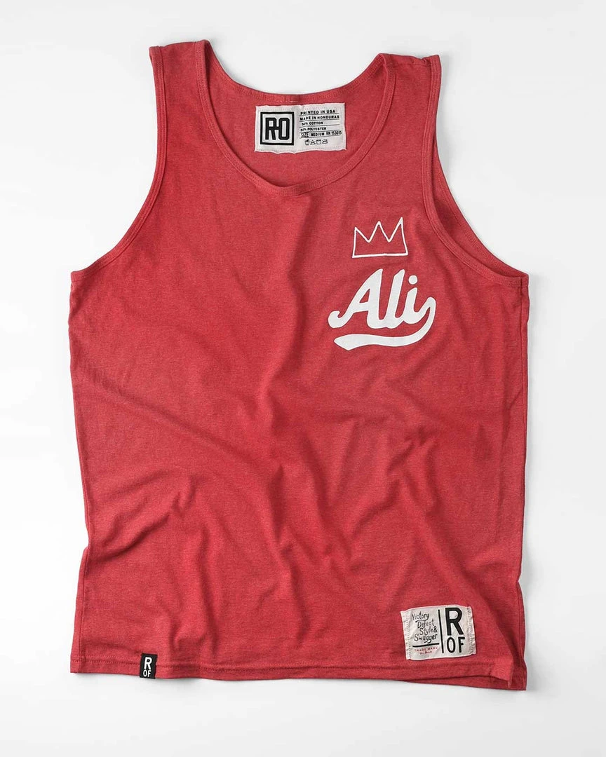 Muhammad Ali NEW ARRIVALS Ali Script Red Tank 8 Muhammad Ali NEW ARRIVALS Ali Script Red Tank