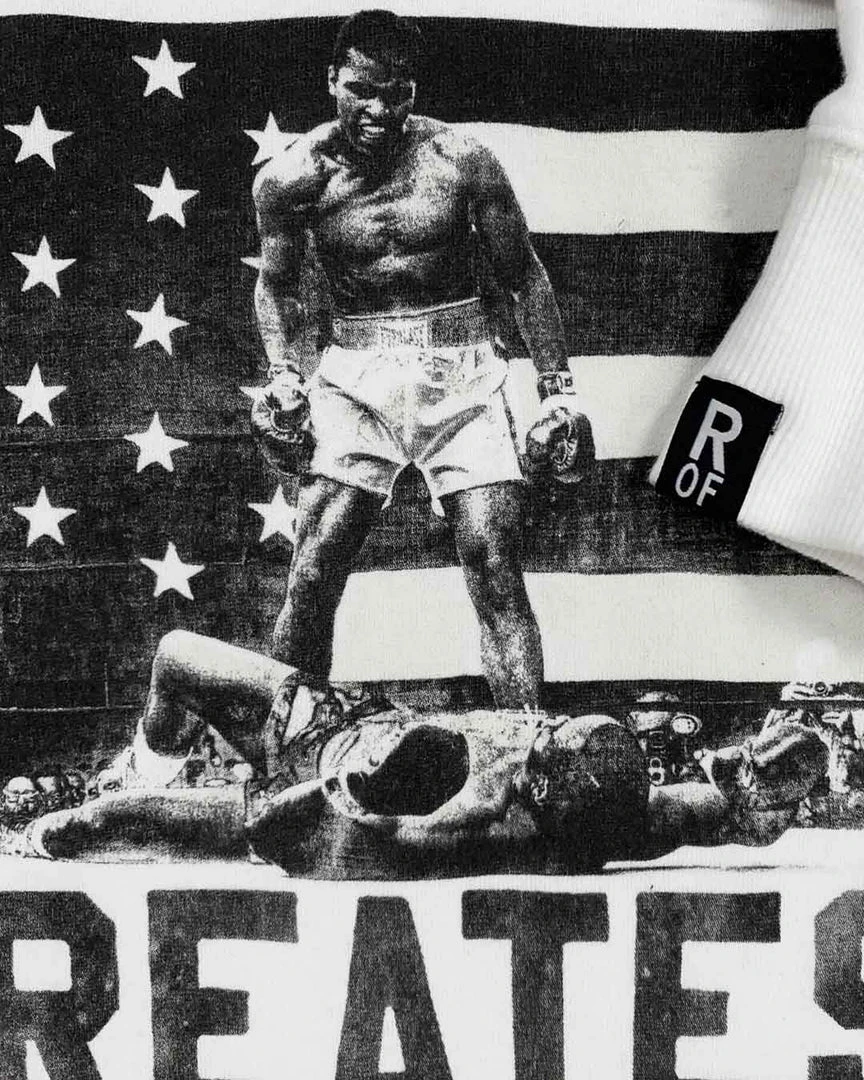 Muhammad Ali SPORT AND ICON Ali Victory Ivory Pullover Hoody 4 Muhammad Ali SPORT AND ICON Ali Victory Ivory Pullover Hoody