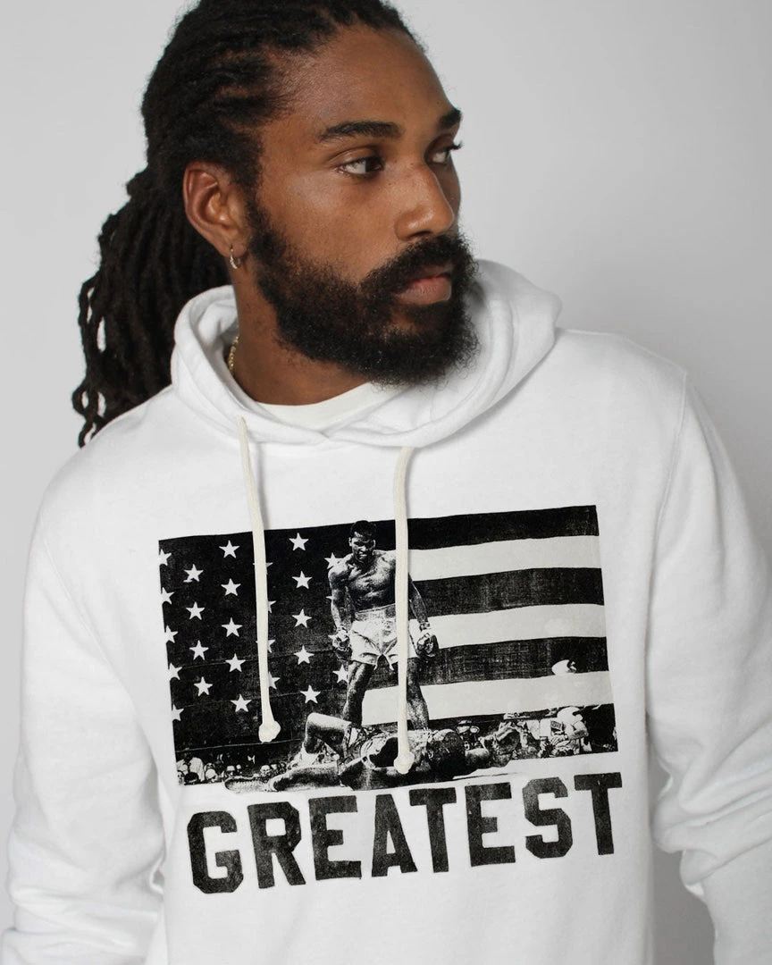 Muhammad Ali SPORT AND ICON Ali Victory Ivory Pullover Hoody 6 Muhammad Ali SPORT AND ICON Ali Victory Ivory Pullover Hoody