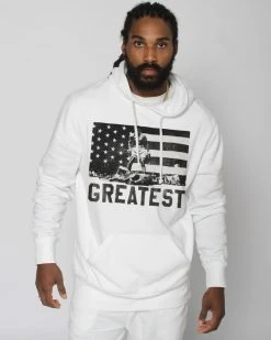 Muhammad Ali SPORT AND ICON Ali Victory Ivory Pullover Hoody