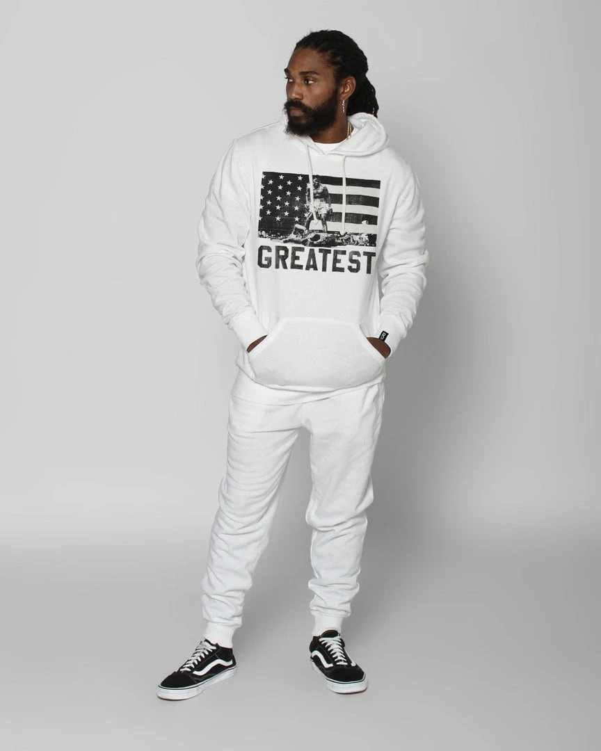 Muhammad Ali SPORT AND ICON Ali Victory Ivory Pullover Hoody 5 Muhammad Ali SPORT AND ICON Ali Victory Ivory Pullover Hoody