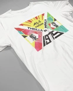 Muhammad Ali / Joe Frazier Ali Vs Frazier 1975 Vintage White Tee SPORT AND ICON 13 Muhammad Ali / Joe Frazier Ali Vs Frazier 1975 Vintage White Tee SPORT AND ICON