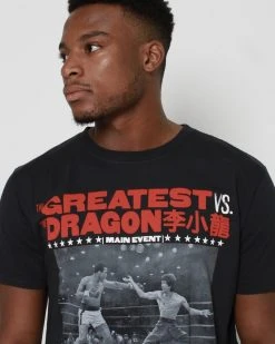 Muhammad Ali / Bruce Lee Ali Vs. Lee - Night Of Greatness Tee SPORT AND ICON