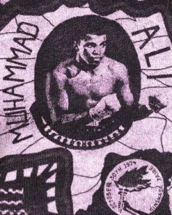 Muhammad Ali Ali Zaire 1974 Purple Pullover Hoody SPORT AND ICON 20 Muhammad Ali Ali Zaire 1974 Purple Pullover Hoody SPORT AND ICON