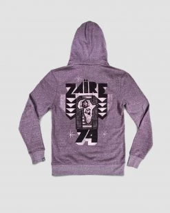 Muhammad Ali Ali Zaire 1974 Purple Pullover Hoody SPORT AND ICON 33 Muhammad Ali Ali Zaire 1974 Purple Pullover Hoody SPORT AND ICON