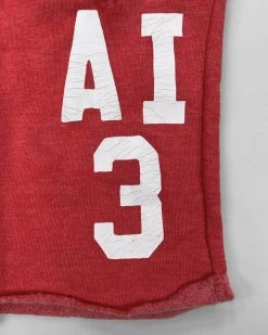 Allen Iverson #3 Red Shorts SPORT AND ICON 20 Allen Iverson #3 Red Shorts SPORT AND ICON
