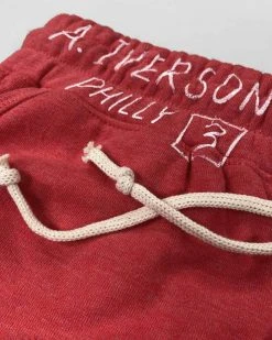 Allen Iverson #3 Red Shorts SPORT AND ICON 17 Allen Iverson #3 Red Shorts SPORT AND ICON