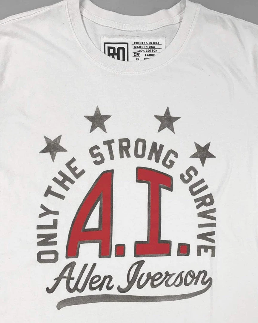 SPORT AND ICON Allen Iverson "Only Strong Survive" Tee 8 SPORT AND ICON Allen Iverson "Only Strong Survive" Tee