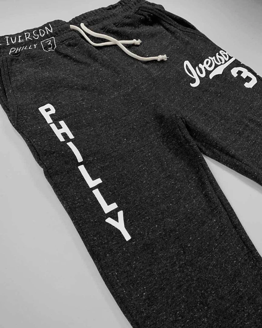 Allen Iverson Philly '97 Black Sweatpants SPORT AND ICON 11 Allen Iverson Philly '97 Black Sweatpants SPORT AND ICON