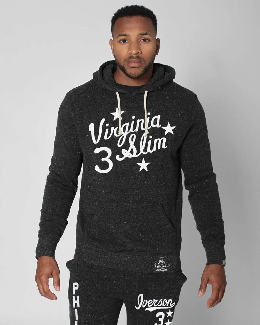 Allen Iverson "Virginia Slim" Black PO Hoody SPORT AND ICON 3 Allen Iverson "Virginia Slim" Black PO Hoody SPORT AND ICON