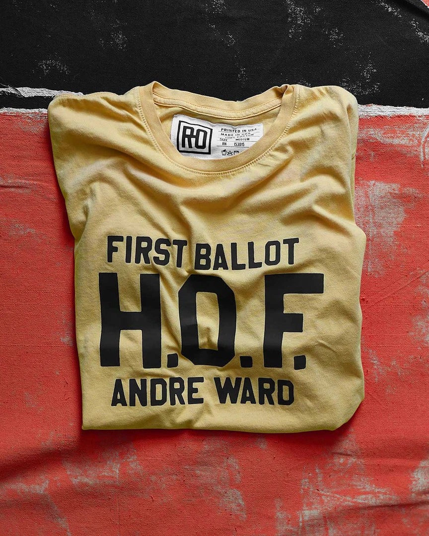 Andre Ward H.O.F. Yellow Tee NEW ARRIVALS 6 Andre Ward H.O.F. Yellow Tee NEW ARRIVALS