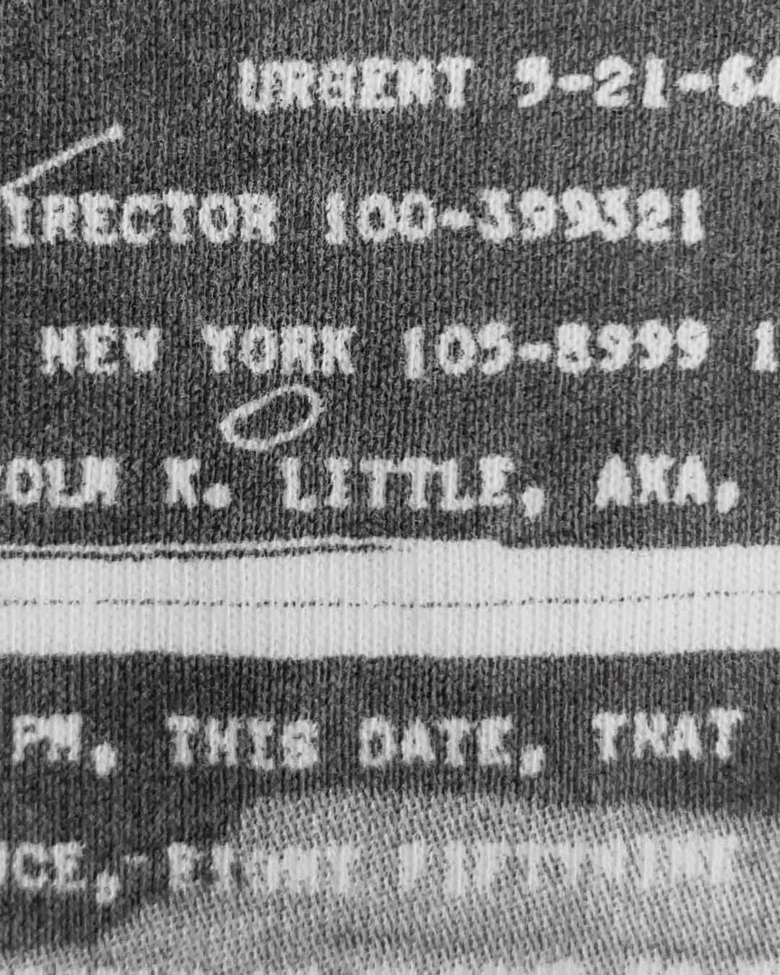 BHT - Malcolm X Redacted Photo Tee 7 BHT - Malcolm X Redacted Photo Tee