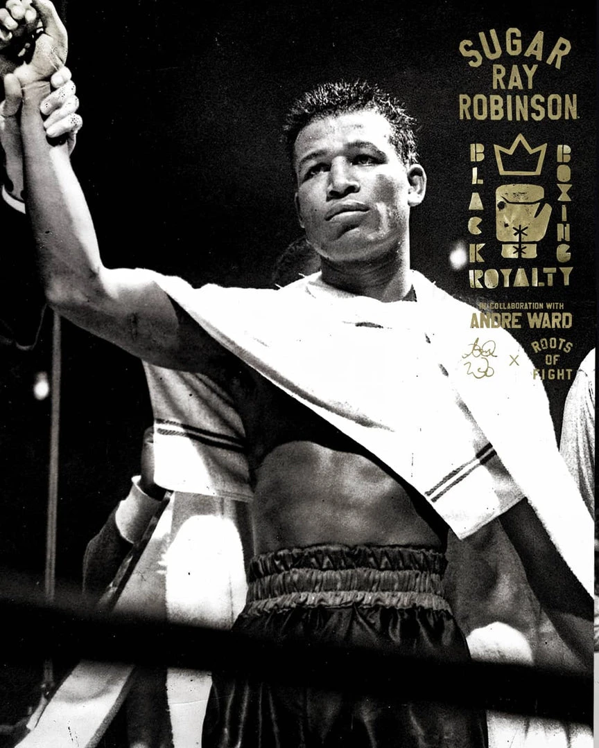 SPORT AND ICON Black Boxing Royalty - Sugar Ray Robinson Tee 8 SPORT AND ICON Black Boxing Royalty - Sugar Ray Robinson Tee