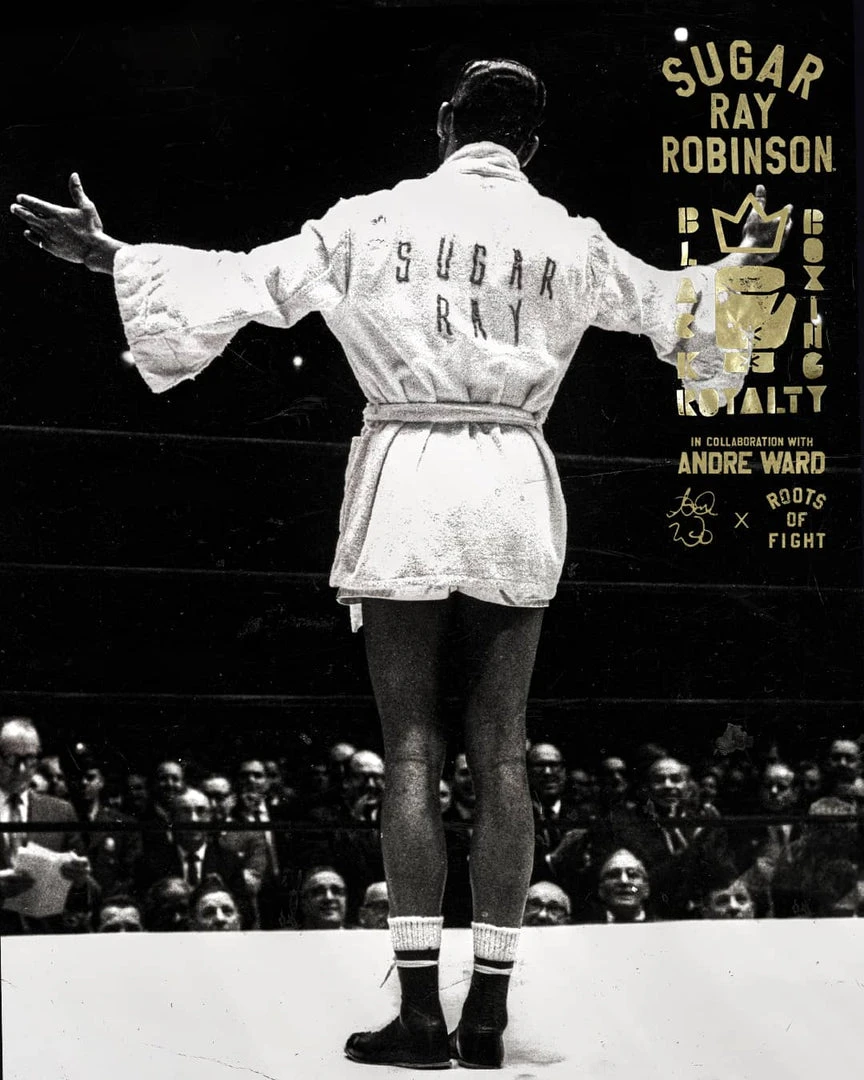 SPORT AND ICON Black Boxing Royalty - Sugar Ray Robinson Tee 7 SPORT AND ICON Black Boxing Royalty - Sugar Ray Robinson Tee