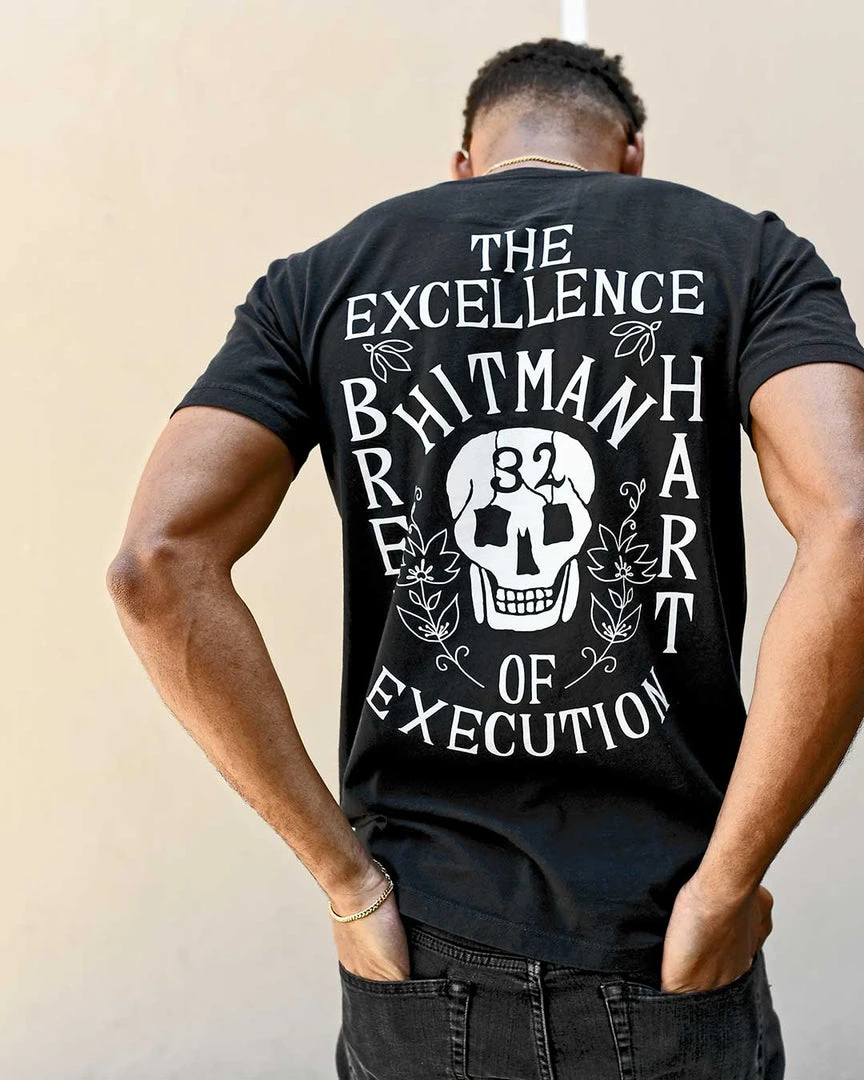 NEW ARRIVALS Bret Hart 32 Time Champ Black Tee 3 NEW ARRIVALS Bret Hart 32 Time Champ Black Tee