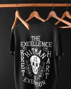 NEW ARRIVALS Bret Hart 32 Time Champ Black Tee 13 NEW ARRIVALS Bret Hart 32 Time Champ Black Tee