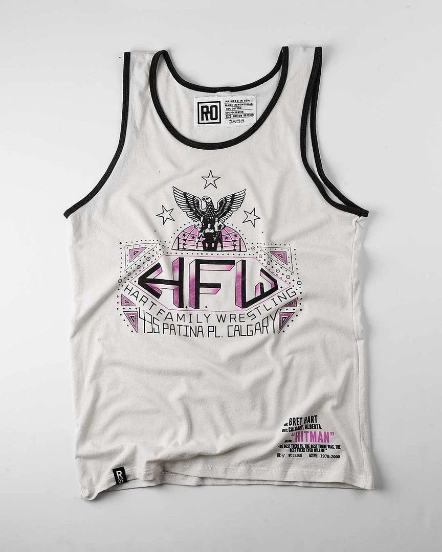 NEW ARRIVALS Bret Hart HFW Vintage White Tank 9 NEW ARRIVALS Bret Hart HFW Vintage White Tank