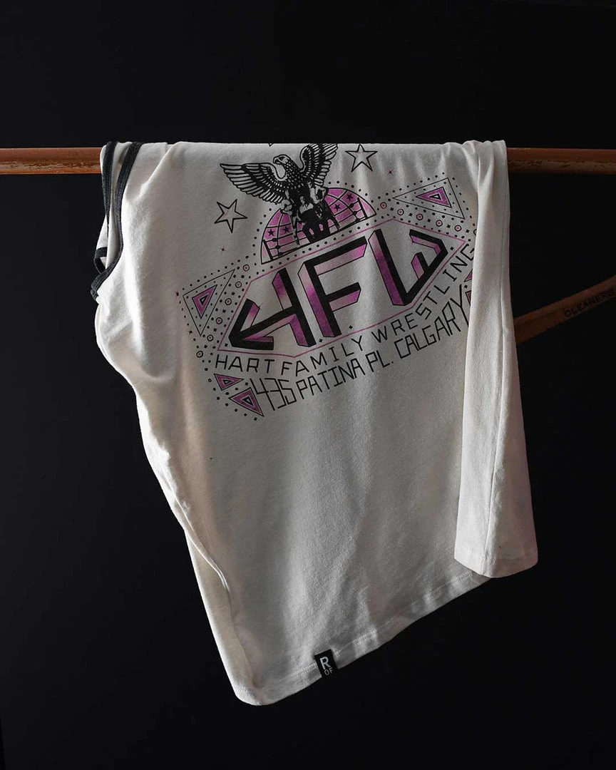 NEW ARRIVALS Bret Hart HFW Vintage White Tank 5 NEW ARRIVALS Bret Hart HFW Vintage White Tank