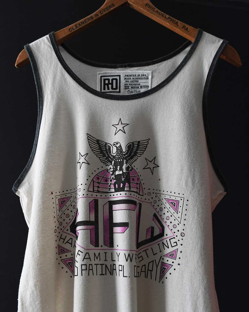 NEW ARRIVALS Bret Hart HFW Vintage White Tank 7 NEW ARRIVALS Bret Hart HFW Vintage White Tank