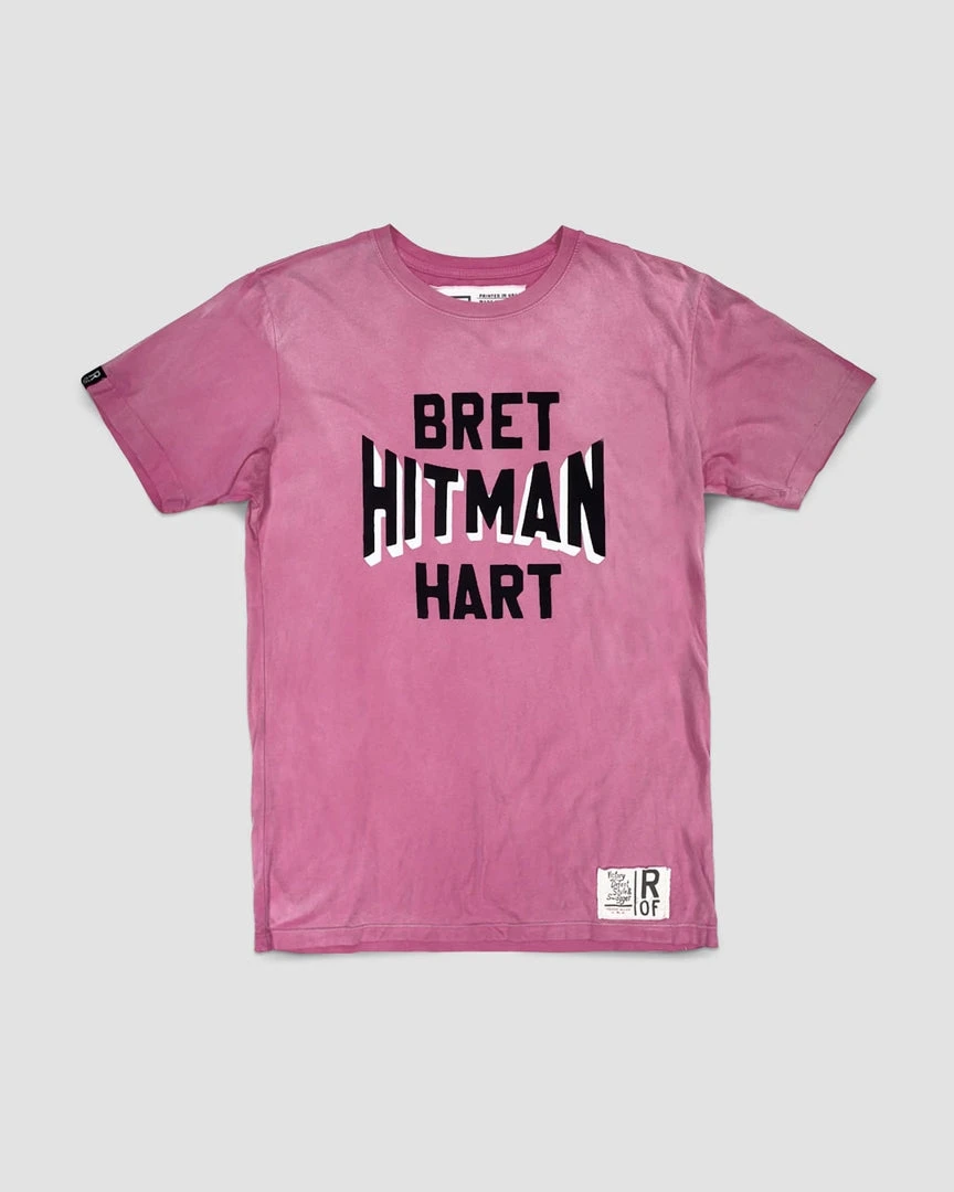 Bret Hart SPORT AND ICON Bret Hitman Hart Pink Tee 12 Bret Hart SPORT AND ICON Bret Hitman Hart Pink Tee