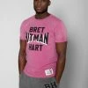Bret Hart SPORT AND ICON Bret Hitman Hart Pink Tee 2 Bret Hart SPORT AND ICON Bret Hitman Hart Pink Tee