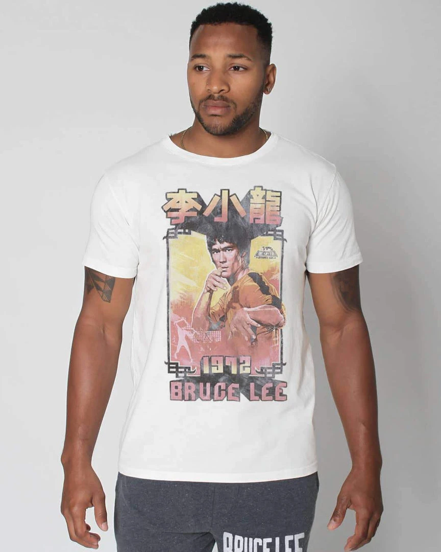 Bruce Lee 1972 Vintage White Tee 3 Bruce Lee 1972 Vintage White Tee