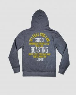 Bruce Lee Boast Quote Navy Hoody 20 Bruce Lee Boast Quote Navy Hoody