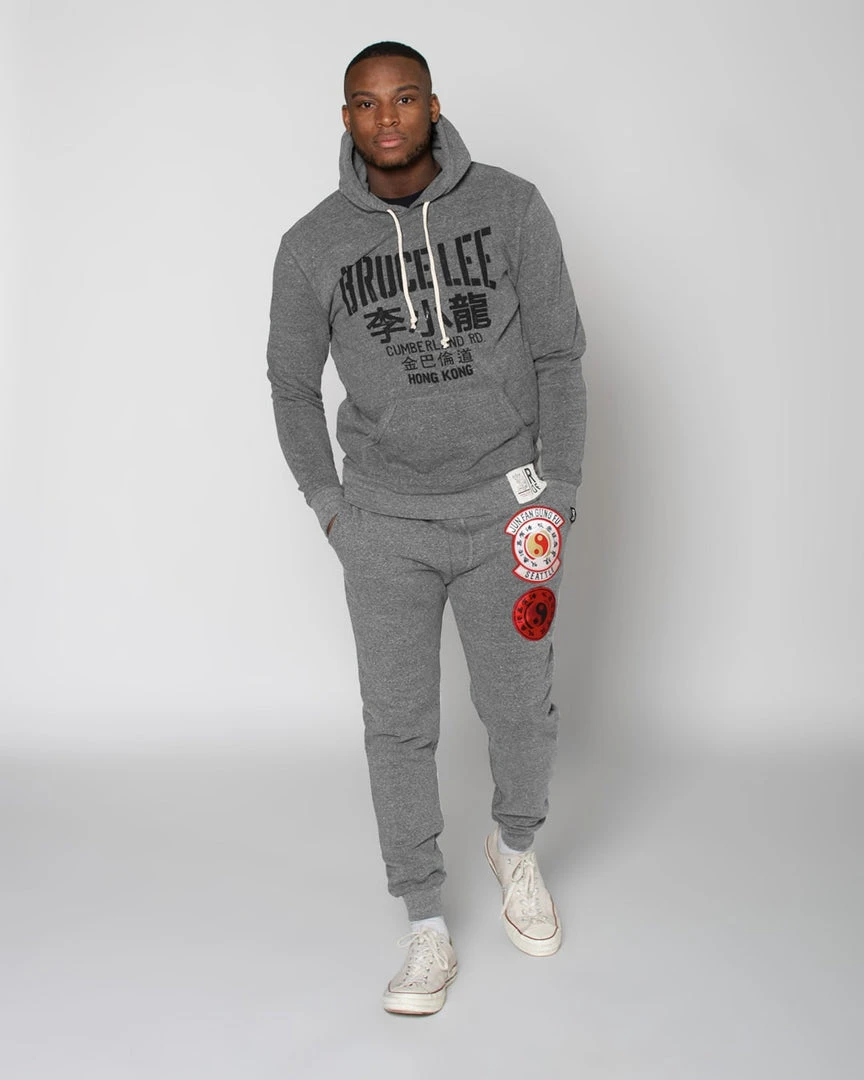 Bruce Lee Grey Pullover Hoody 4 Bruce Lee Grey Pullover Hoody