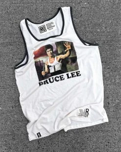 NEW ARRIVALS Bruce Lee Photo Vintage White Tank 9 NEW ARRIVALS Bruce Lee Photo Vintage White Tank