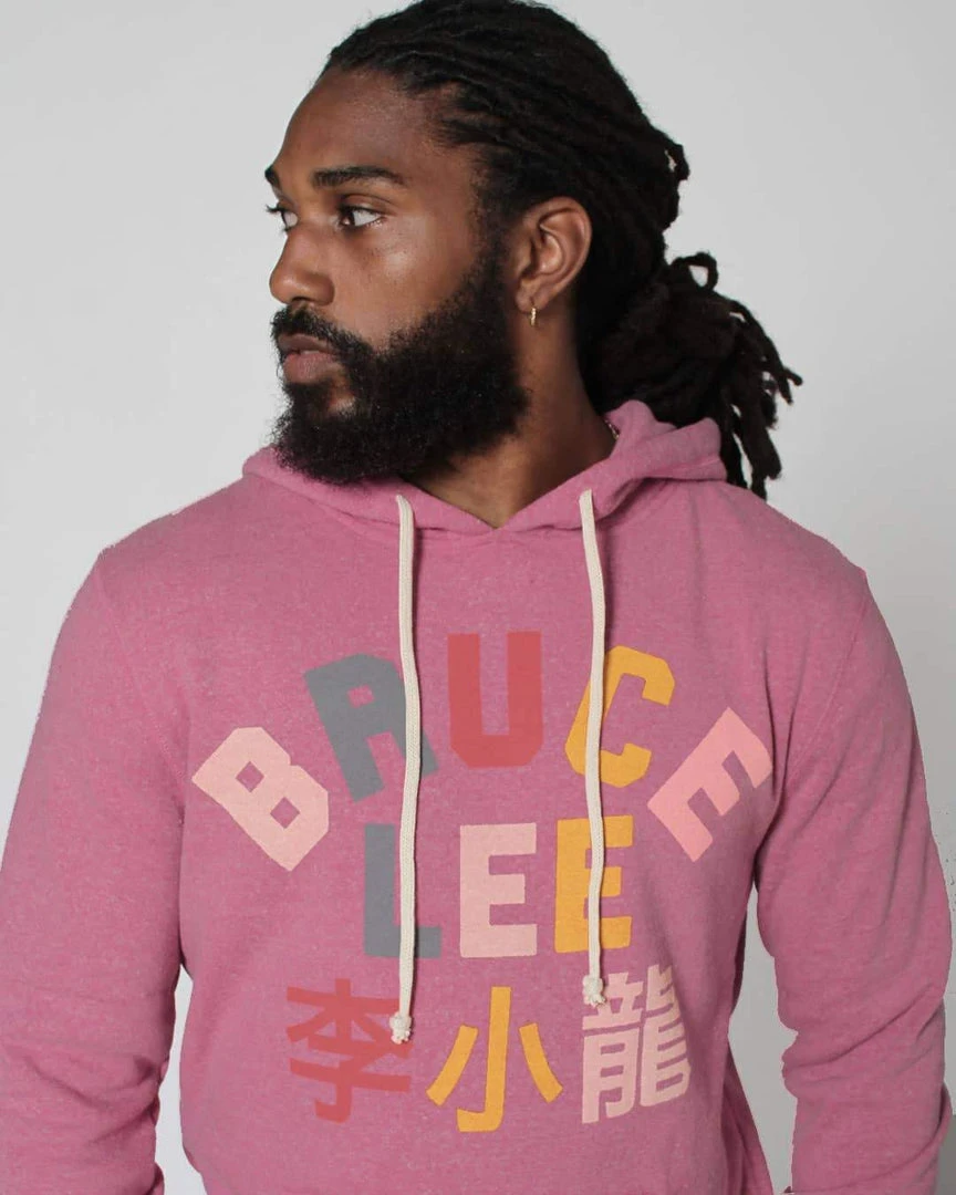 Bruce Lee Pink Pullover Hoody SPORT AND ICON 4 Bruce Lee Pink Pullover Hoody SPORT AND ICON