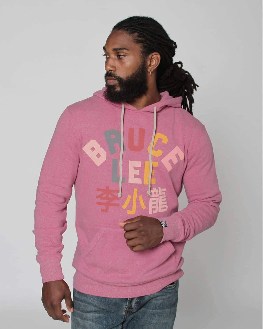 Bruce Lee Pink Pullover Hoody SPORT AND ICON 3 Bruce Lee Pink Pullover Hoody SPORT AND ICON