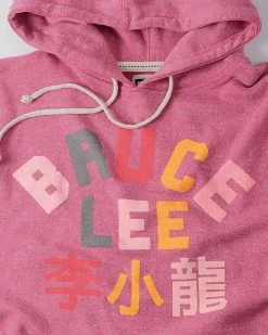 Bruce Lee Pink Pullover Hoody SPORT AND ICON 12 Bruce Lee Pink Pullover Hoody SPORT AND ICON