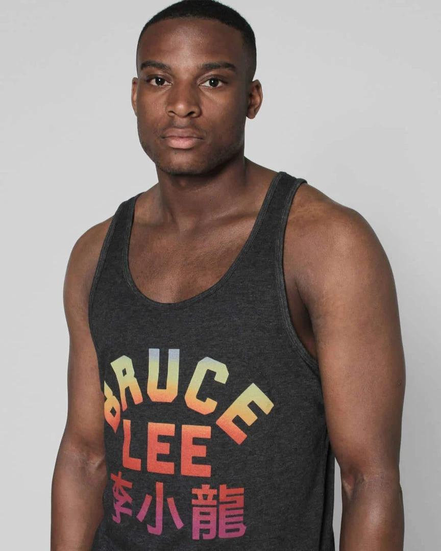 SPORT AND ICON Bruce Lee Sunset Black Tank 3 SPORT AND ICON Bruce Lee Sunset Black Tank