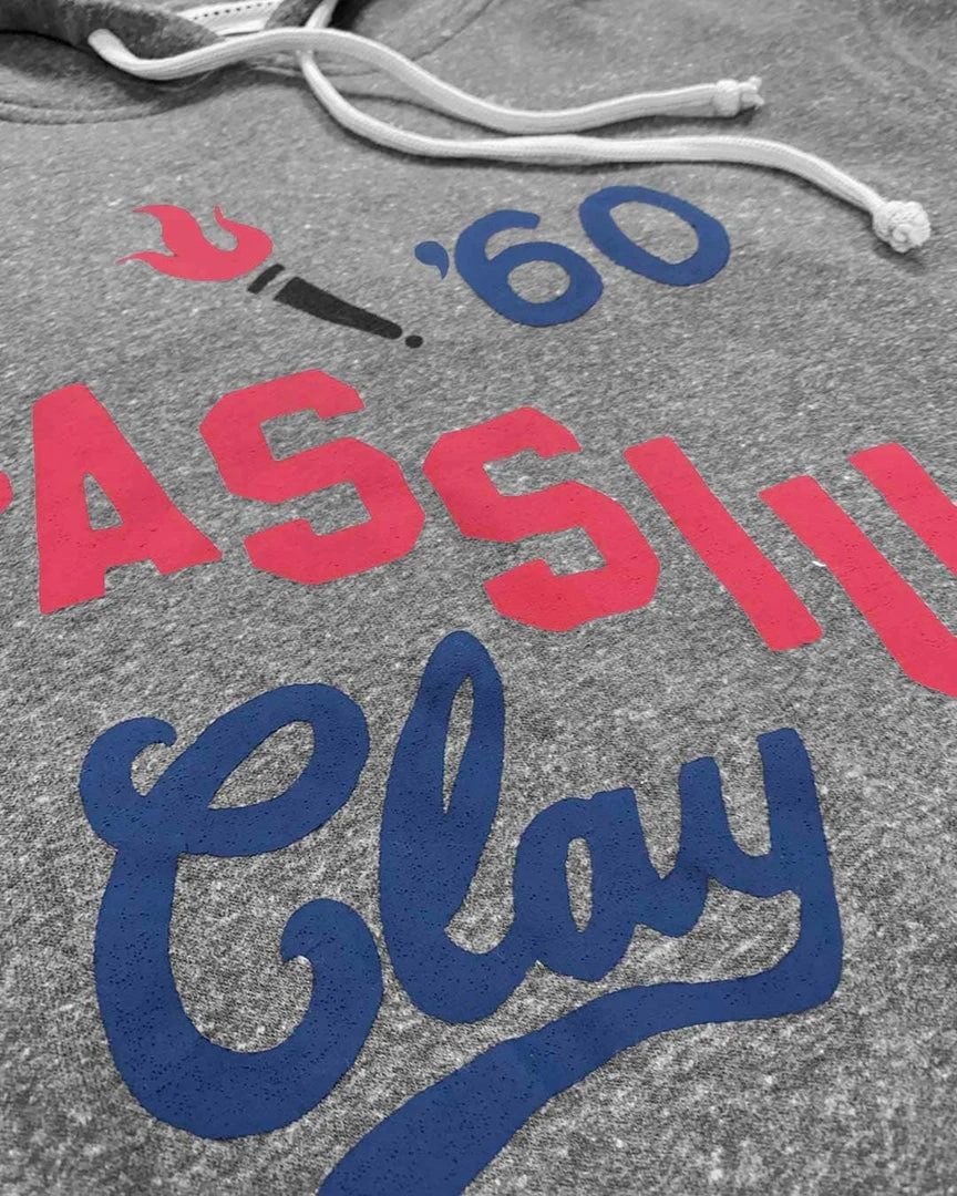 Muhammad Ali SPORT AND ICON Cassius Clay 1960 Grey Hoody 11 Muhammad Ali SPORT AND ICON Cassius Clay 1960 Grey Hoody